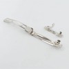 zalati Long Hair Clips French Barrette Metal Silver DIY Hair