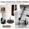 AMAGABELI GARDEN & HOME 5 Pieces Fireplace Tools Sets Wrought
