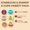 Starbucks & Dunkin’ Flavored Coffee Pods Variety Pack – 16