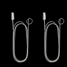 MEYIART 2 Pack 55 Inches Brush Cleaner for Cleaning Straw,Long Flexible Tube Cleaning Brush,Stainless Steel and Nylon Bristles, Suitable for Home Kitchen, Fish Tank,Water Pump Accessories, and More