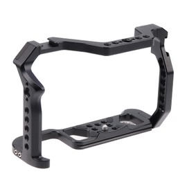 FOTGA Camera Cage Video Film Making Stabiliser Rig Aluminium Alloy with Cold Shoe Shoe and 1/4 Inch 3/8 Inch Screws for Nikon Z5/Z6/Z7/Z6II/Z7II