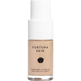 Furtuna Skin- Fórmula iluminadora de doble uso: diseñada por expertos para levantar visiblemente, reducir la hinchazón y emparejar el tono de la piel en las áreas del rostro y los ojos con resultados