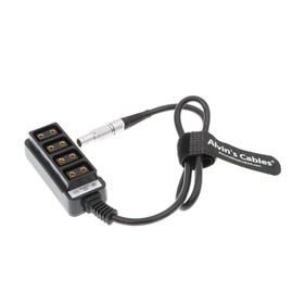 Alvin's Cables ARRI RED DSMC2 Jetpack RTmotion Sidekick 2 Pin Male to 4D Tap Female Splitter Splitter Cable