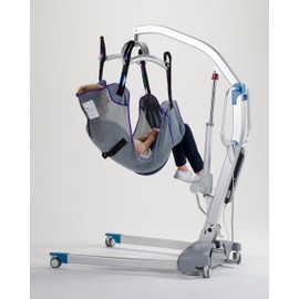 Patient Aid Full Body Mesh Commode Patient Lift Sling, 600lb Weight Capacity (Medium)