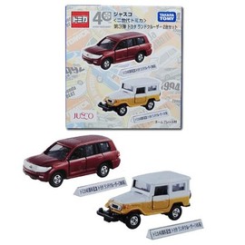 ▽ Tomy tomika [Aeon Co] < Two Generation tomika > 3 ND Bullet Toyota Land Cruiser 2 Table Set 111014 