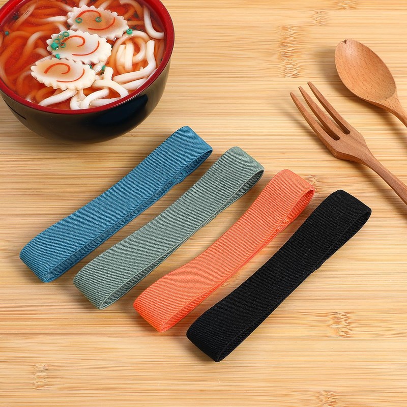 ABOOFAN 4Pcs Lunch Box Bands Straps Lunch Container Elastic Band