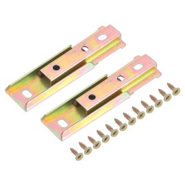 sourcing map Sectional Couch Connectors, 2Pcs Sofa Connector Furniture Sofa Latch, Sofa Slider, Bed Frame Accessories Sofa Fixing Bolt, Interlocking Sofa Connector Bracket 95mm, Color Zinc