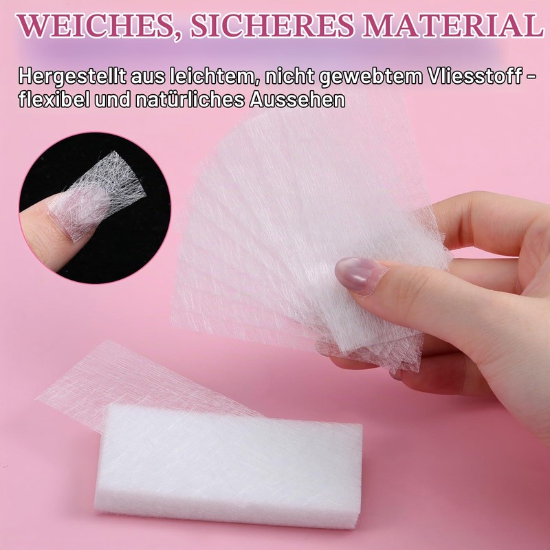 Josojoou Fibreglass Gel Nail Extensions Set of 100