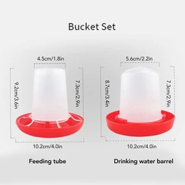 Chick Feeder, Chick Feeder and Waterer Kit Resilient Sleeve Design for Chicks