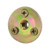 DGHAOP 4pcs Furniture Mounting Plate 5/16 Three-Hole Cylindrical Iron Plate