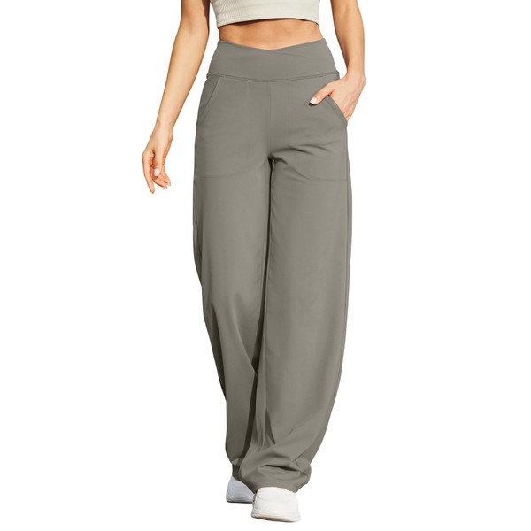 G4Free Sweatpants Womens Yoga Pants with Pockets High Waist Tummy