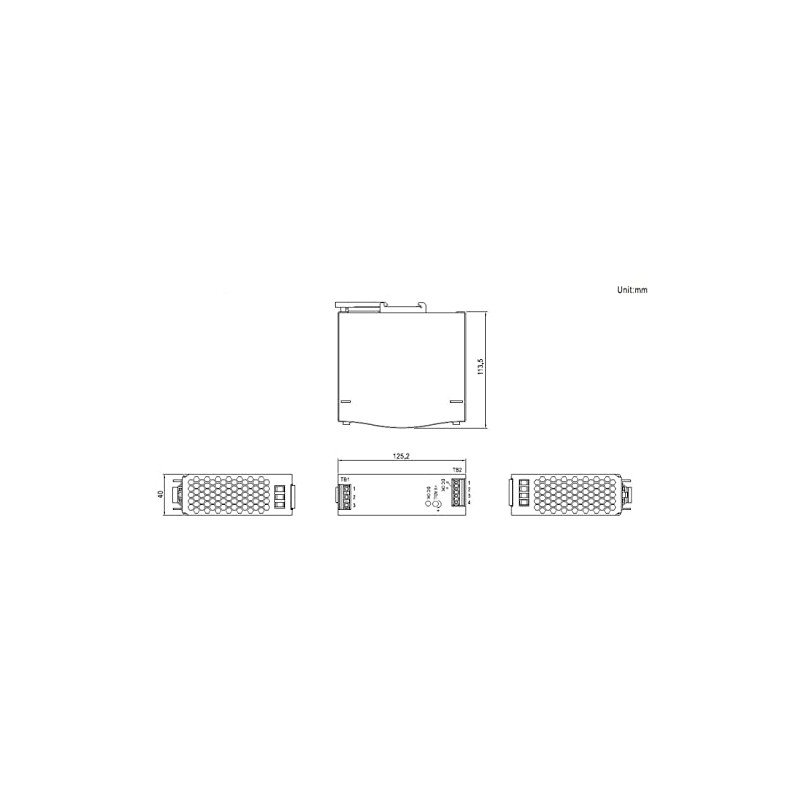 MeanWell SDR-120-48 120 W 48 V 2.5 A DIN Rail