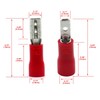 Baomain 0.11" Female & Male Spade Connectors 22-16 AWG Insulated