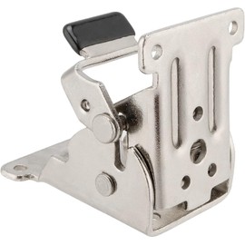 Cokritsm Folding Locking Hinges 90 Degree Foldable Furniture Leg Hinges, Self-Locking Hinge Extension Support for Table Bed Leg 4 Pack Silver Folding Desk Leg Brackets with Screws