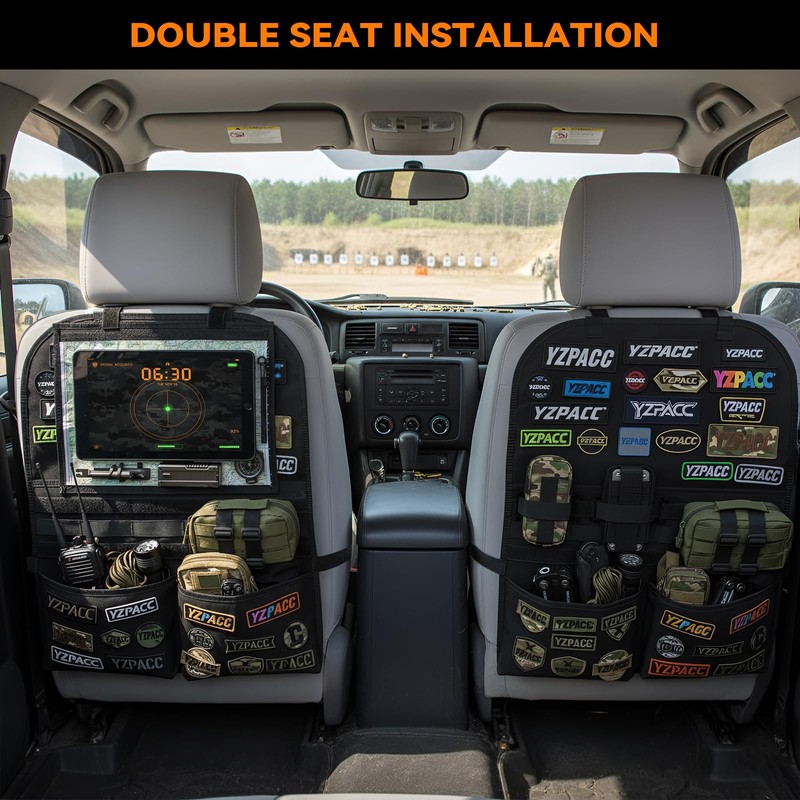 Yzpacc Universal Tactical Patch Display Board Hook & Loop Panel