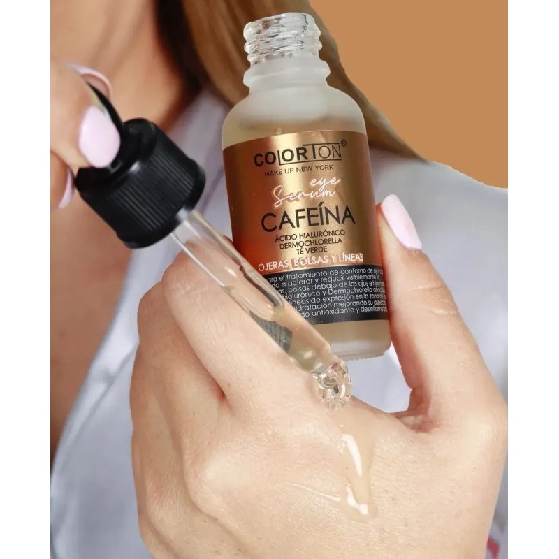 Serum Cafeína Colorton Antiarrugas con Ácido Hialurónico 30ml Rostro