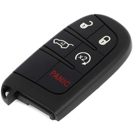 KEYALL 2 X Key Fob Shells Case for Dodge for Charger for Journey for Chrysler for 300 for Dodge for Challenger for Dart for Durango 2011-2018 M3N-40821302 7812A-40821302