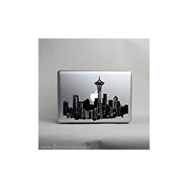 Seattle Skyline Laptop Vinyl Decal © 2013 Laced Up Decals