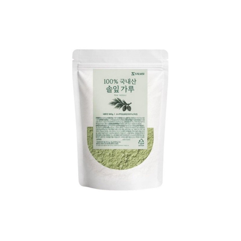 국산 솔잎 가루 100% 300g 고운 분말 차 소나무잎 원물