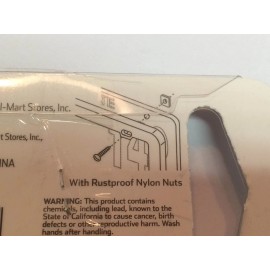 auto drive License Plate Fastener Chrome Kit with Rustproof Nylon Nuts Auto-Drive