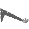 Home System 66586 A Shelf 2 Hooks, Aluminium
