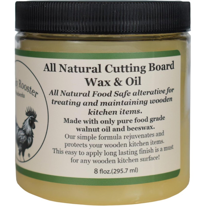 Cutting Board Wax- Refined Walnut Oil and Beeswax, 8 fl.oz
