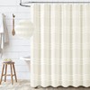 Dynamene Extra Long Shower Curtains, 84 Inches Long Textured Tufted