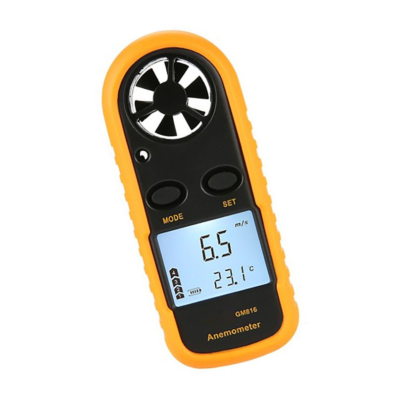 Wind Speed Meter Chill Tester Velocity Gauge Digital Anemometer for