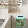 LYNLOO 2.4 Gallon Kitchen Compost Bin Hanging Small Trash Can