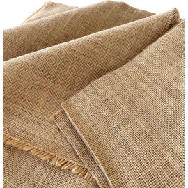 IPEA Jute Fabric Jute Fabric - 140 x 120 cm - Made in Italy - Fabric Made from Natural Fibres - Jute Cut - Fabric for Upholstery Decorations Accessories Parties DIY - Natural Colour Tela in Juta