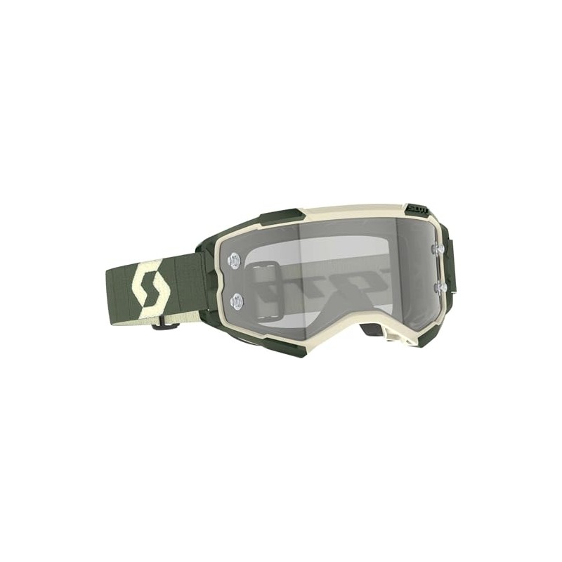 Scott Fury LS MX Goggle Cross/MTB Goggle Khaki Green/Beige/Light Sensitive