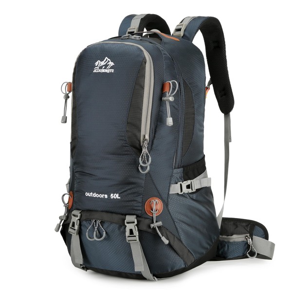 UBozeuiv 50L Hiking Backpack, Internal Frame Backpacks,Waterproof Camping Essentials Bag