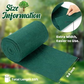 Tree Protector Wraps, 10" × 55' Tree Wrap for Winter, Winter-proof and Antifreeze Tree Bandage Burlap Wrap for Tree Trunk Guard, Shrub Plants Bark Protection, Tree Tape for Warm Keeping & Moisturizing