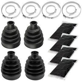 Caltric 2 Front Axle Inner Outer CV Boot Kit for Can-Am Outlander 800 4X4 Xt 2006-2008