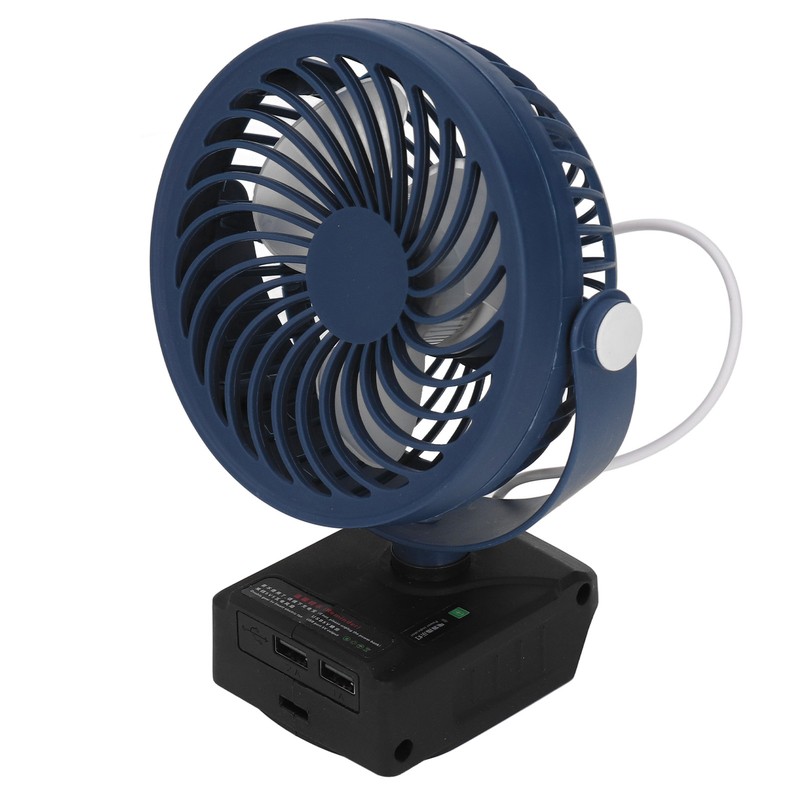 Lithium Battery Fan Cordless 2 Speeds Adjustable Angle Portable 21V