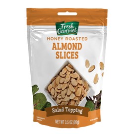 Fresh Gourmet Sliced Almonds, Honey Roasted Sliced Almonds, 3.5 oz