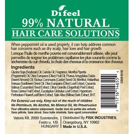 Difeel 99% Natural Therapeutic Hair Care Solutions - Max Shine 2.5 ounce