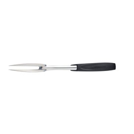 MasterClass Catering-Quality Stainless Steel Carving Fork with Nylon Handle, 34 cm (13.5") - Black