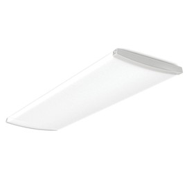 Lithonia Lighting TruWrap Curved Wrap LED Ceiling Light, 3000K/4000K/5000K Switchable Color Temperature, Constant Current, Dimming to 10%, 0-10V, MVOLT, 120V-277V, Wide, ALO 5500-7500 Lumens