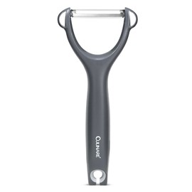 Culinare Safety Peeler, Grey, Plastic/Stainless Steel, Y Shaped for Maximum Control and Comfort, Manual Potato/Vegetable/Fruit Peeler