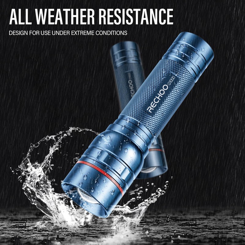 Rechargeable Flashlights High Lumens, G1000 Super Bright Flash Light, Small