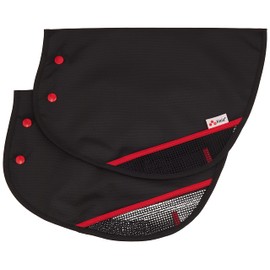 Kawasumi Seisakusho KW-467BK/RD Bicycle Summer Steering Wheel Cover, Black