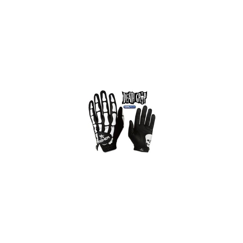 Asher Deathgrip Cooltech Golf Glove (Black, Large)