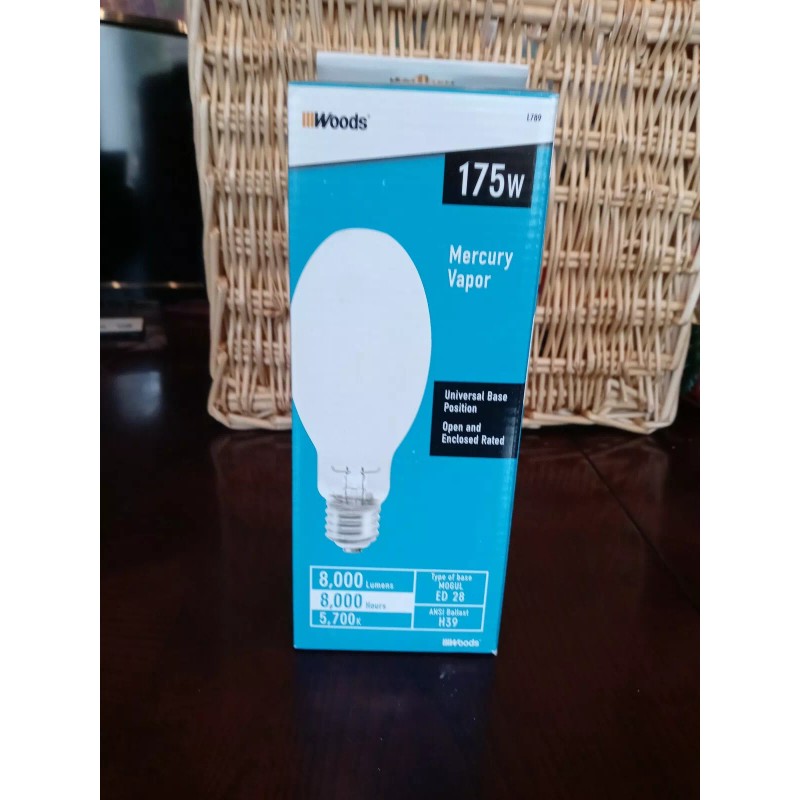Mercury 175W Mercury Vapor Woodslightbulb