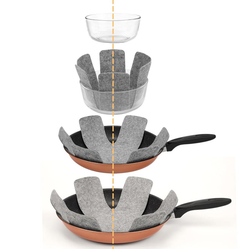 BOYAN Pot and Pan Protectors, Thicker Felt Pan Pot Separators
