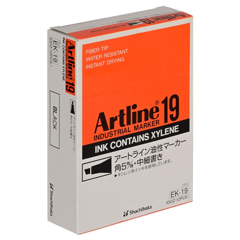 Artline Ek-19 2.0mm -5.0mm Chisel Style Acrylic Fibre Nib Marker