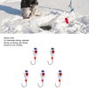 5 Pcs Winter Ice Fishing Jigs Kit Hooks Lures for