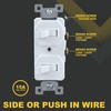 Faith White Double Light Switch (2-Pack) | Two Single-Pole Wall
