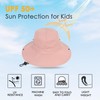 Zando Kids Sun Hat Girls with Ponytail Hole UPF 50+