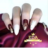 EDA LUXURY BEAUTY BURGUNDY WHITE GOLD FRENCH LUXE DESIGN Press